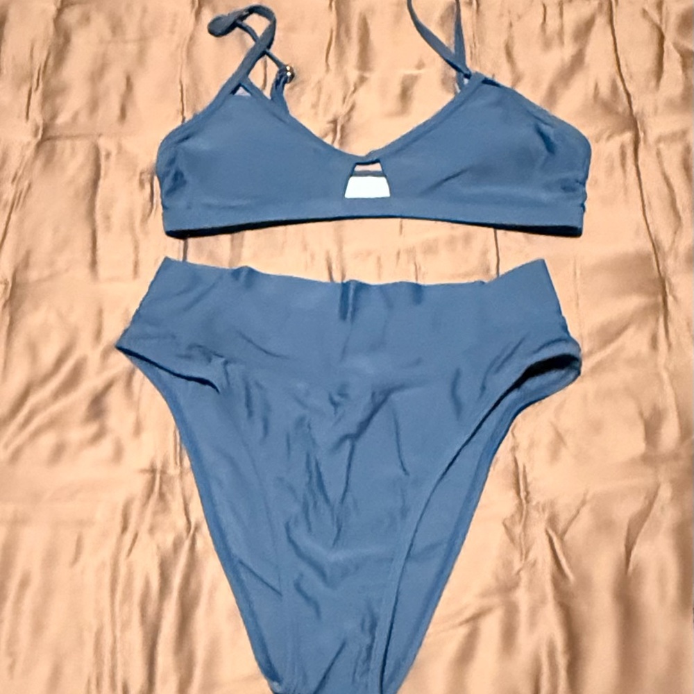 Cupshe Blue Bikini Set